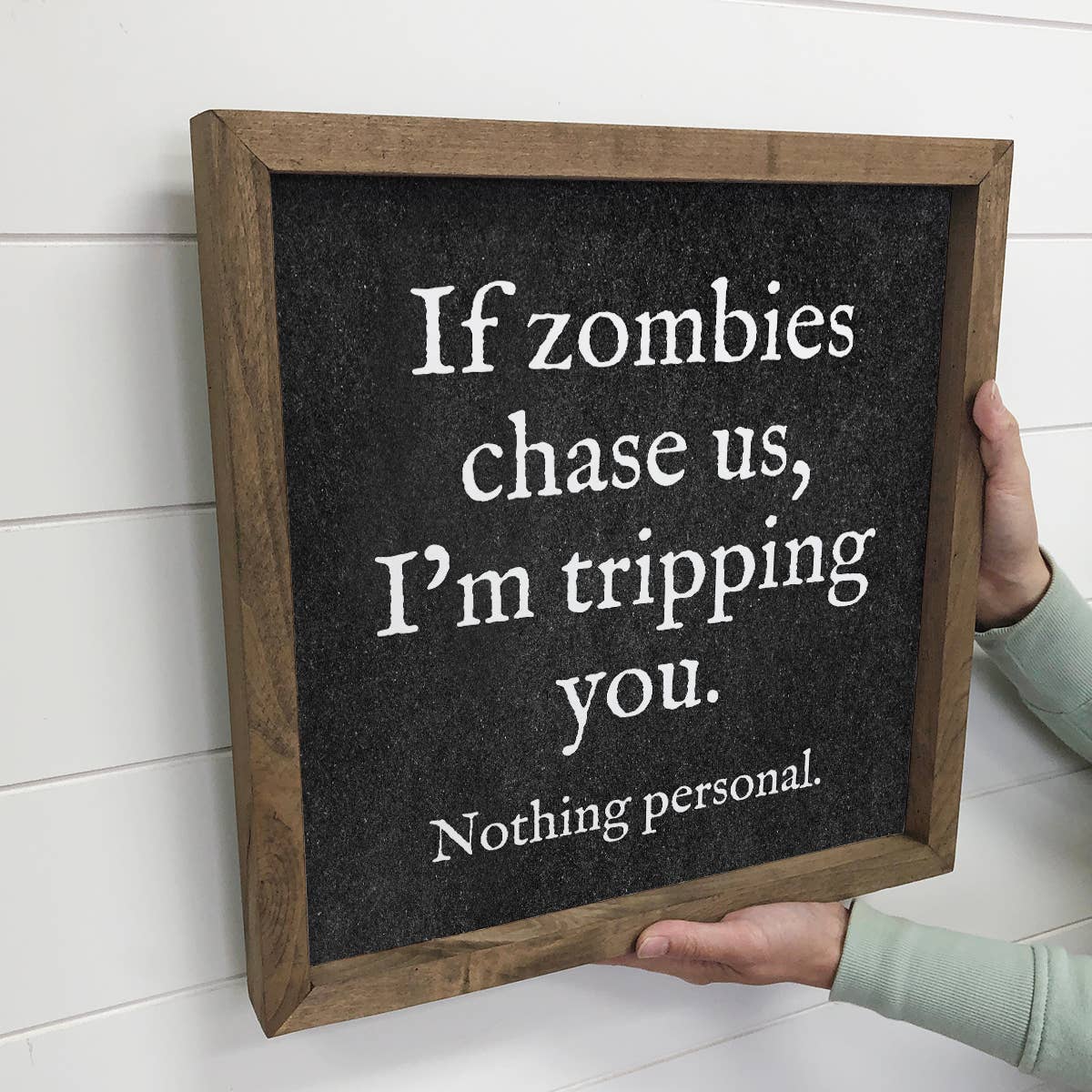 If Zombies Chase Us Framed Art