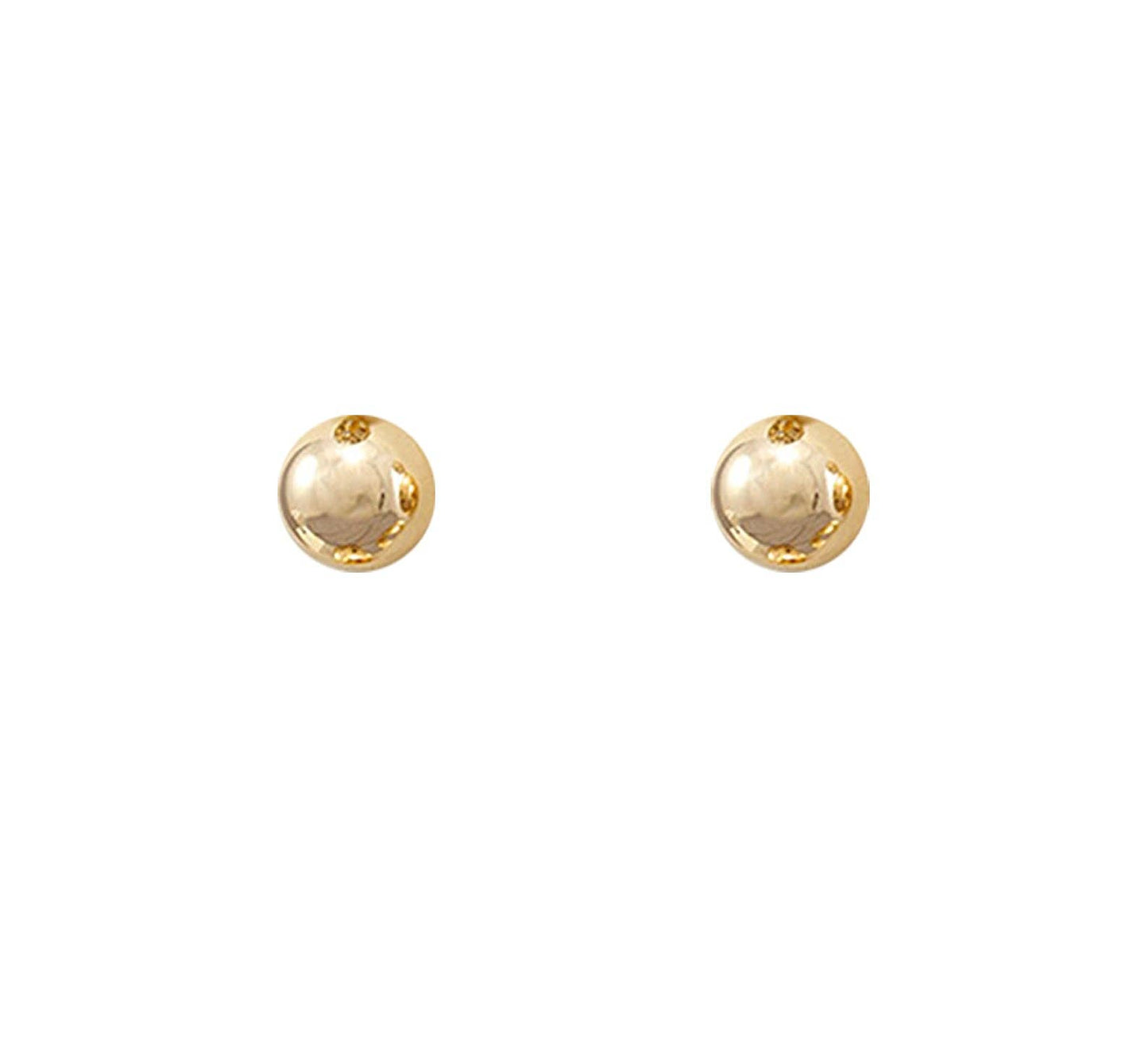 Pierce + Hide - Classic Large Gold Ball Stud Earrings | Stud Collection