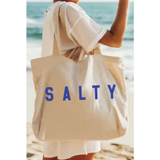 Salty Canvas Tote Bag