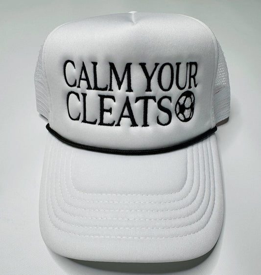 Poppy & Pine - Calm Your Cleats Soccer P&P Trucker Hat