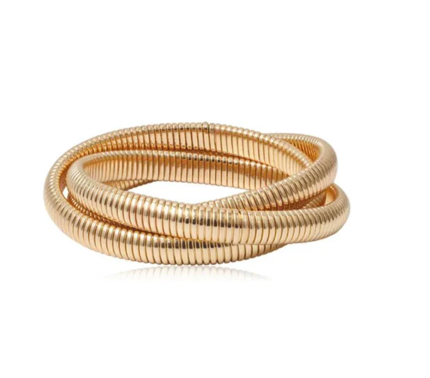 Gold Chunky Bangle Set