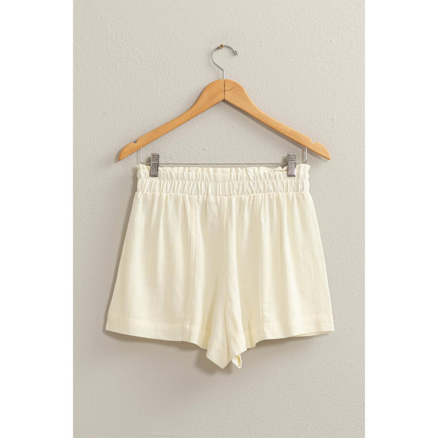 ALL TIME FUN HIGH WAIST LINEN SHORTS