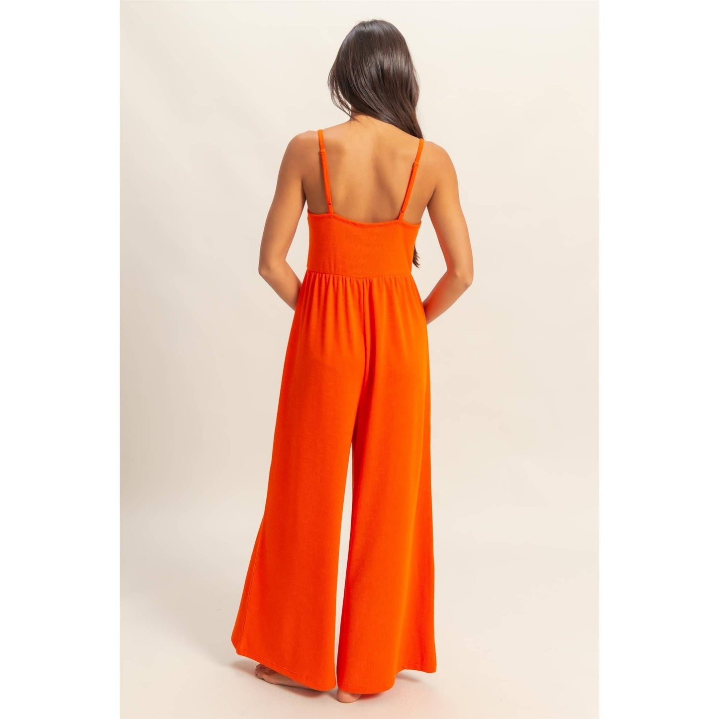 Scoop Neck Sleeveless Wide Leg Jumpsuit