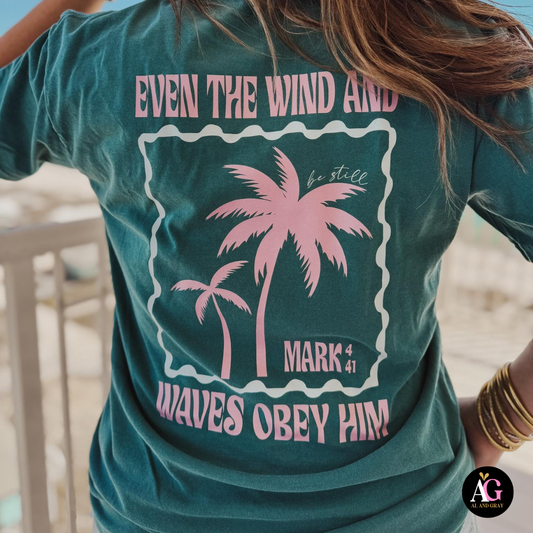 Even the Wind & Waves Obey Him Tee