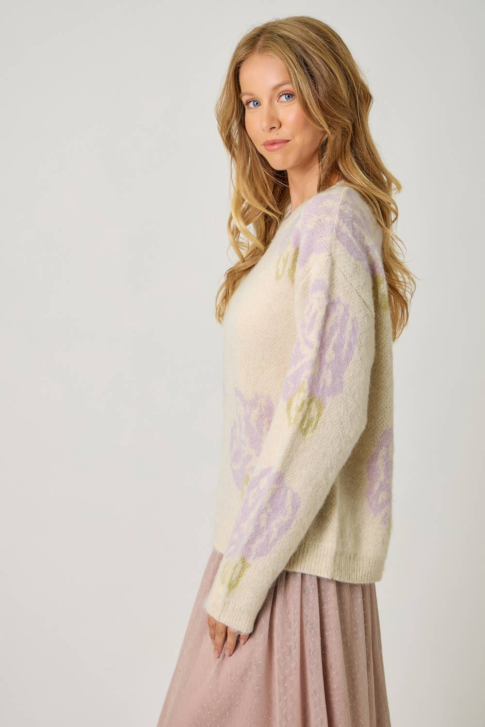 Floral Pullover Sweater