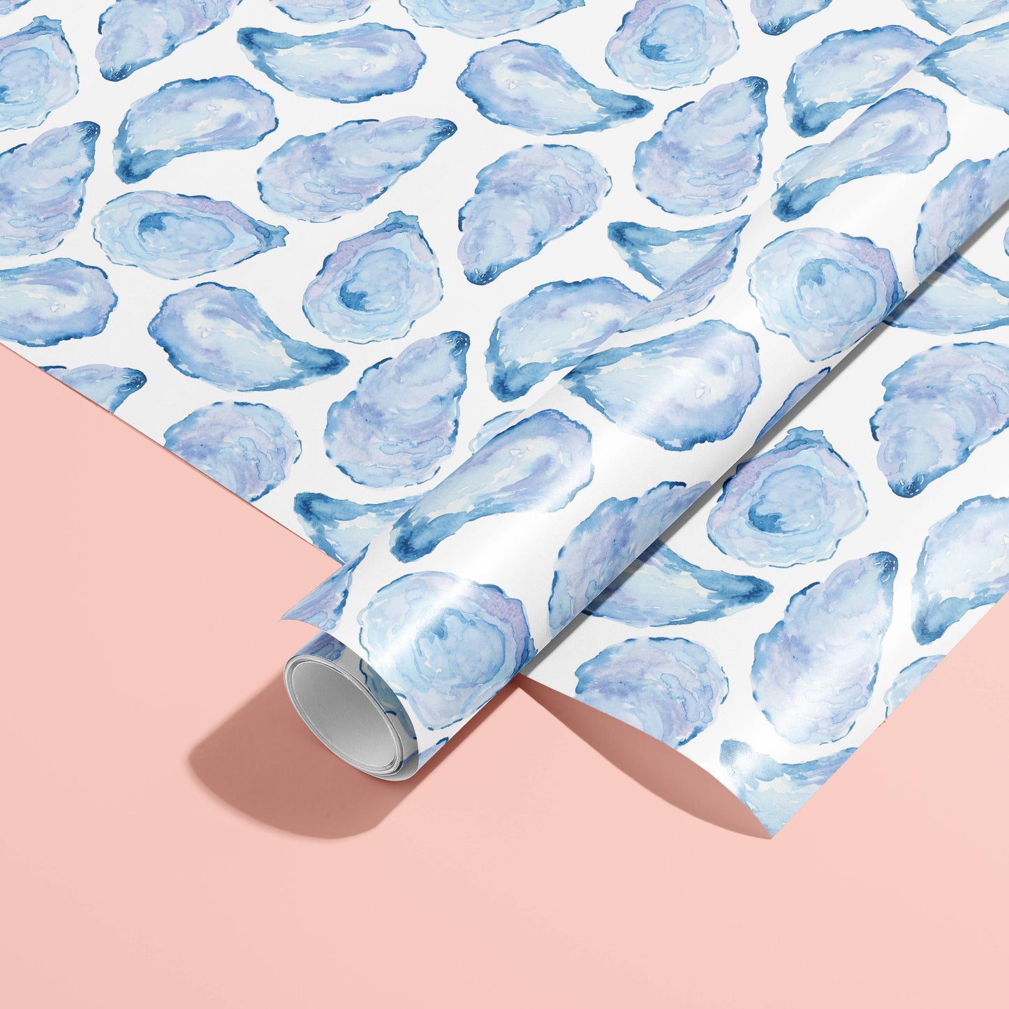 Gert & Co - Watercolor Mussel Shell Gift Wrap | Oyster Shell Gift Wrap