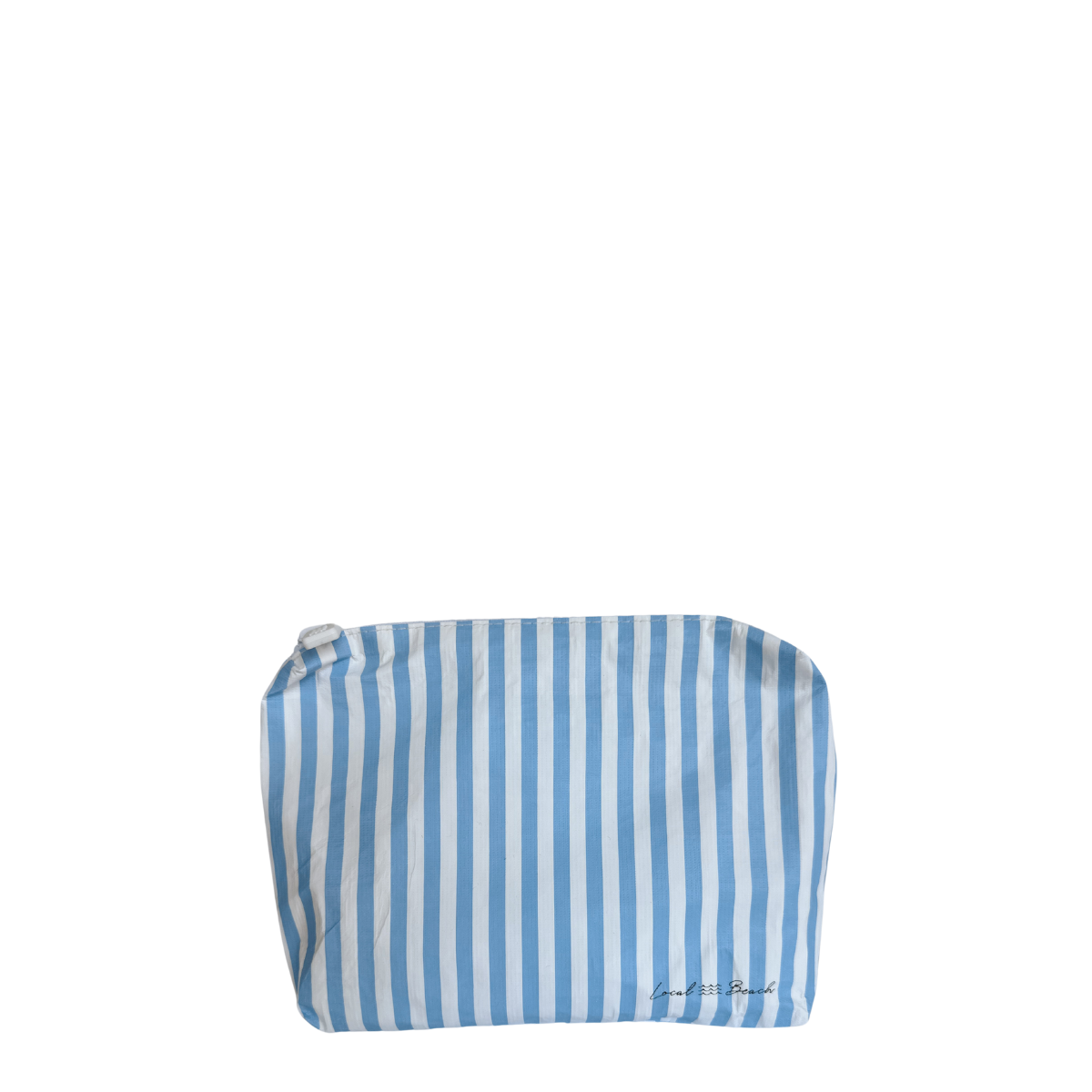 Local Beach - Blue Stripe Water Resistant Pouch