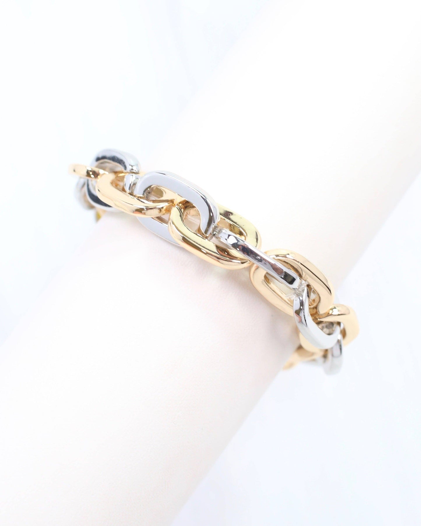 Josie Link Stretch Bracelet Gold-Silver