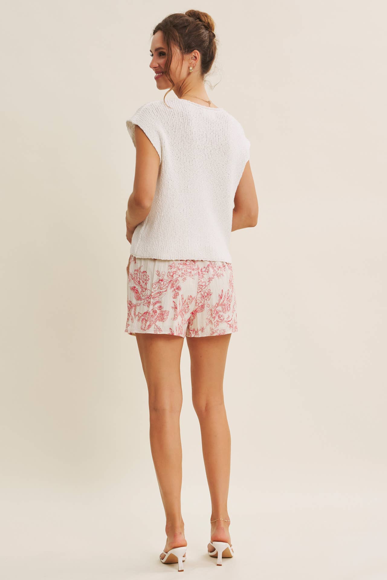 Melissa Sweater - Relaxed Fit Split Neck Knit Sweater Top