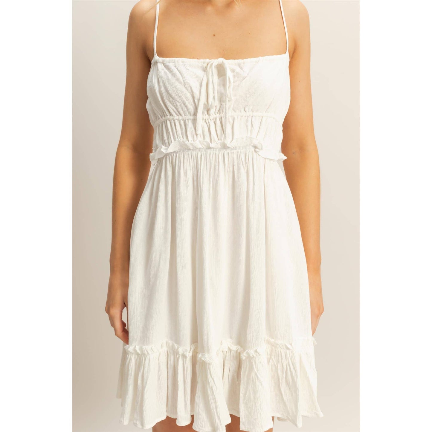 The Alli Dress -Spaghetti Strap Swing Mini Dress