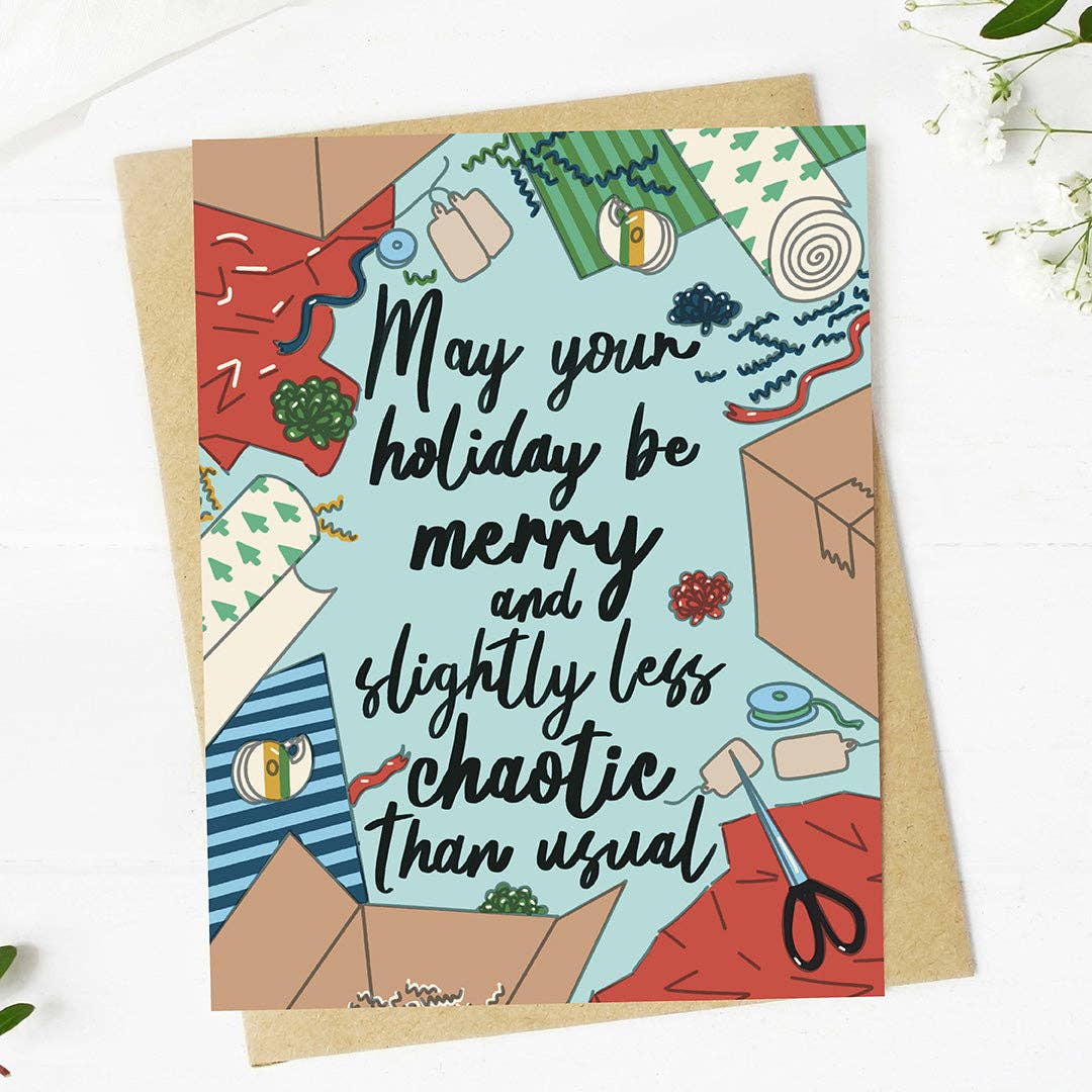 "May your holiday be merry..." Christmas Card