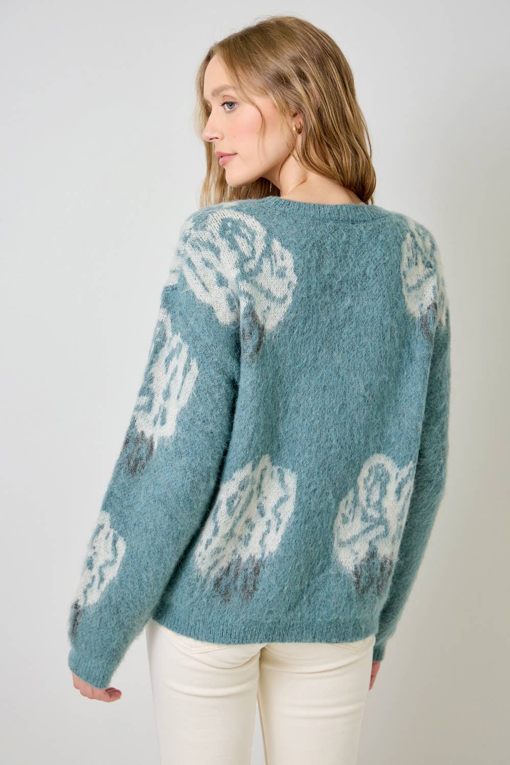 Floral Pullover Sweater