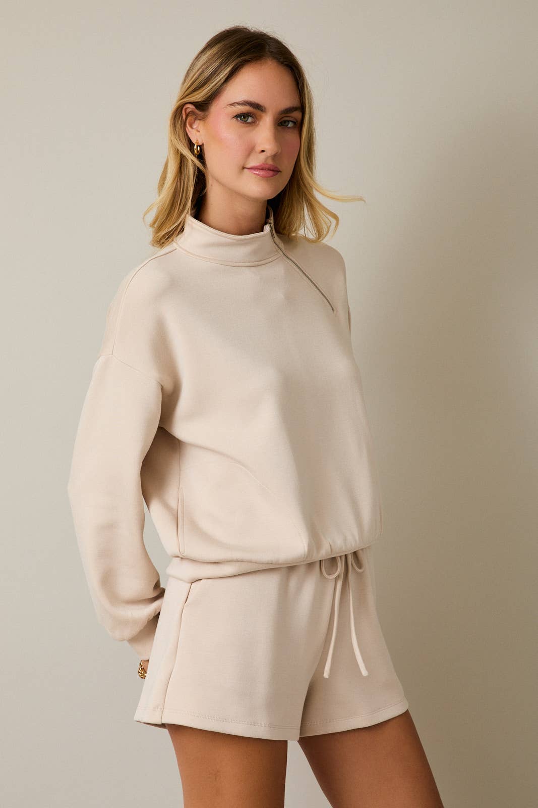 Mock Neck Half Zip - Travel Collection