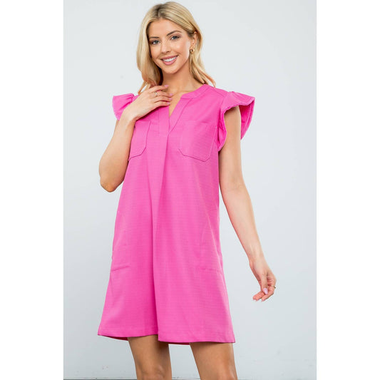 Flutter Sleeve Dress