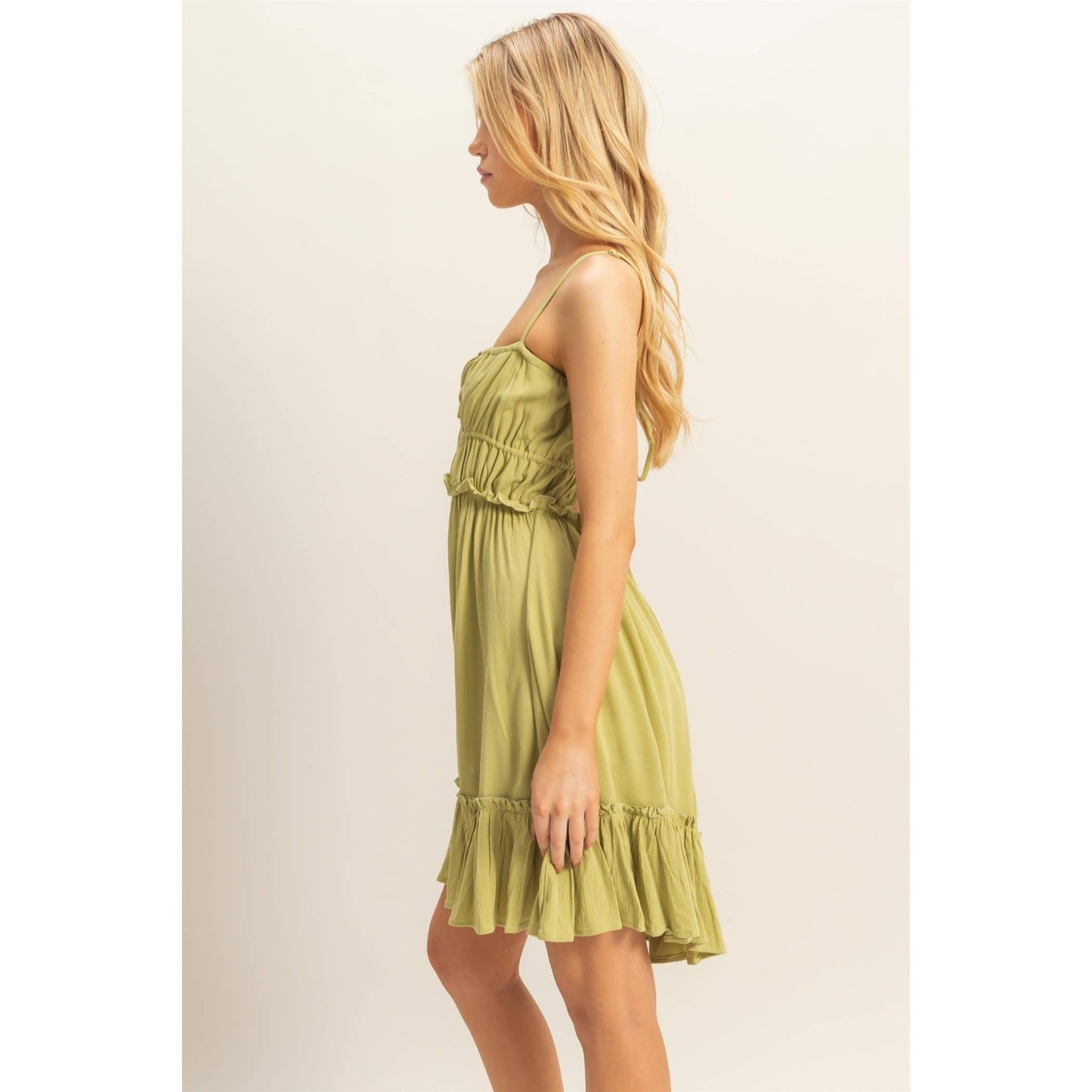 The Alli Dress -Spaghetti Strap Swing Mini Dress