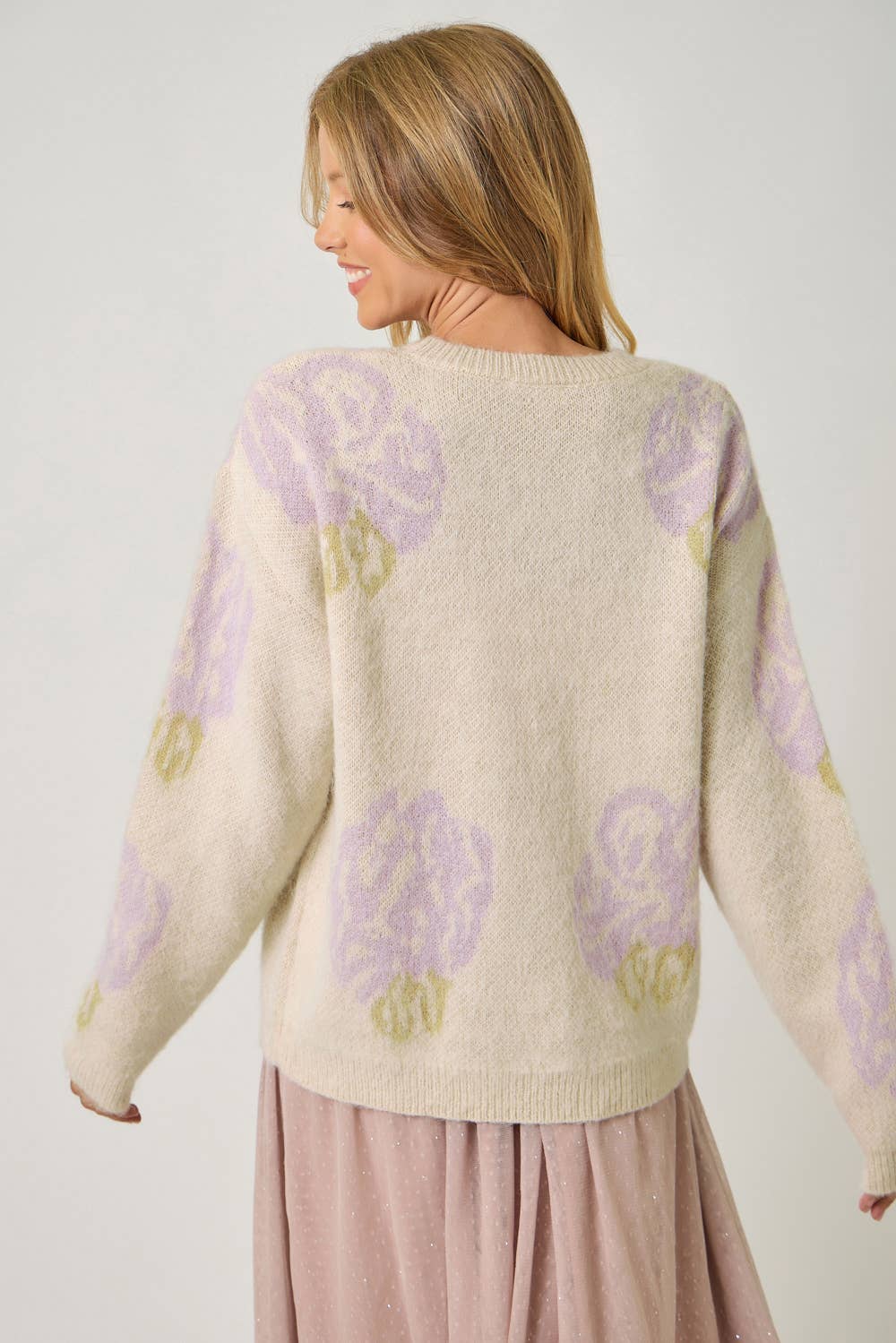 Floral Pullover Sweater