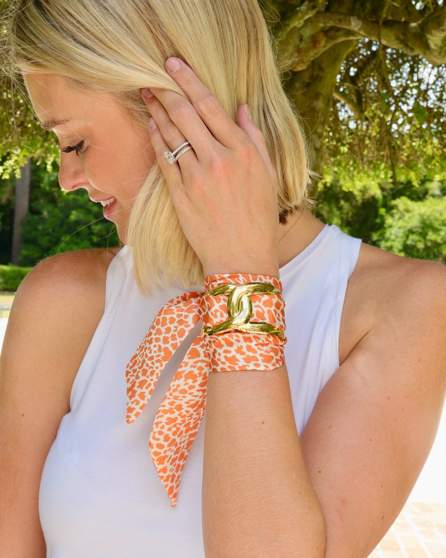 Serafina Scarf Bracelet Orange Lep