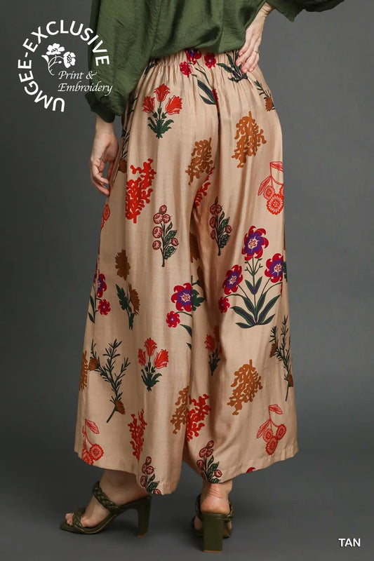 Joanne Boho Floral Print Pants