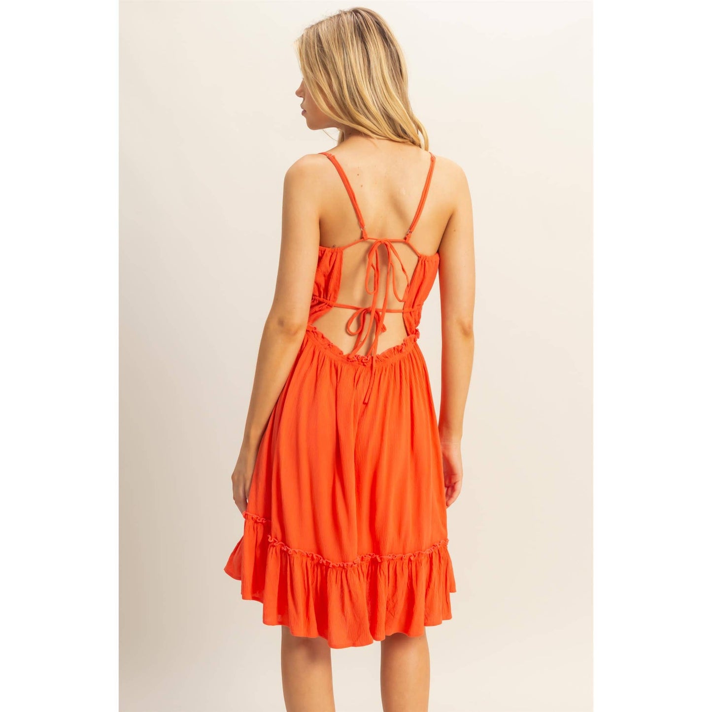 The Alli Dress -Spaghetti Strap Swing Mini Dress