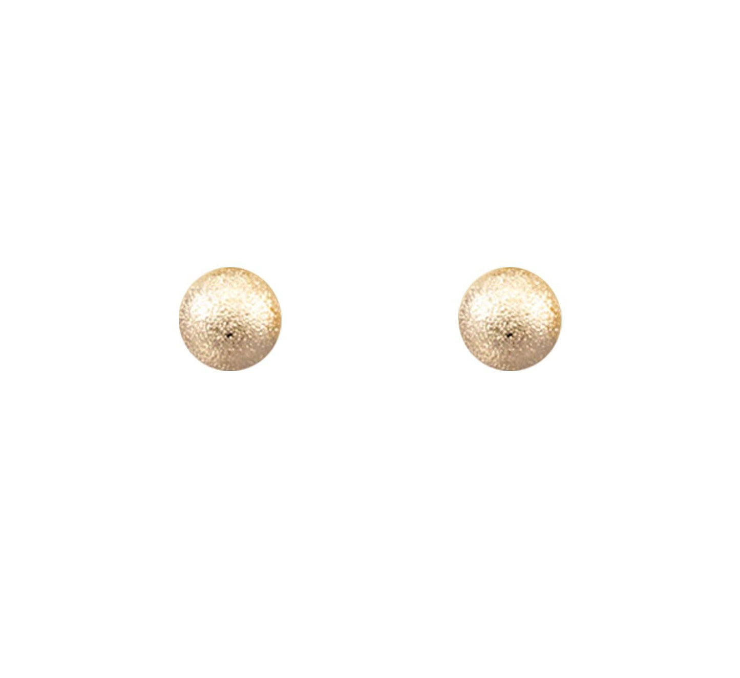 Pierce + Hide - Classic Large Textured Ball Stud Earrings | Ball Stud