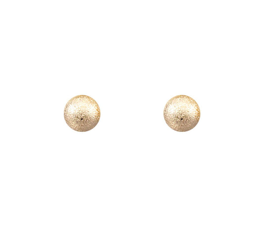 Pierce + Hide - Classic Large Textured Ball Stud Earrings | Ball Stud