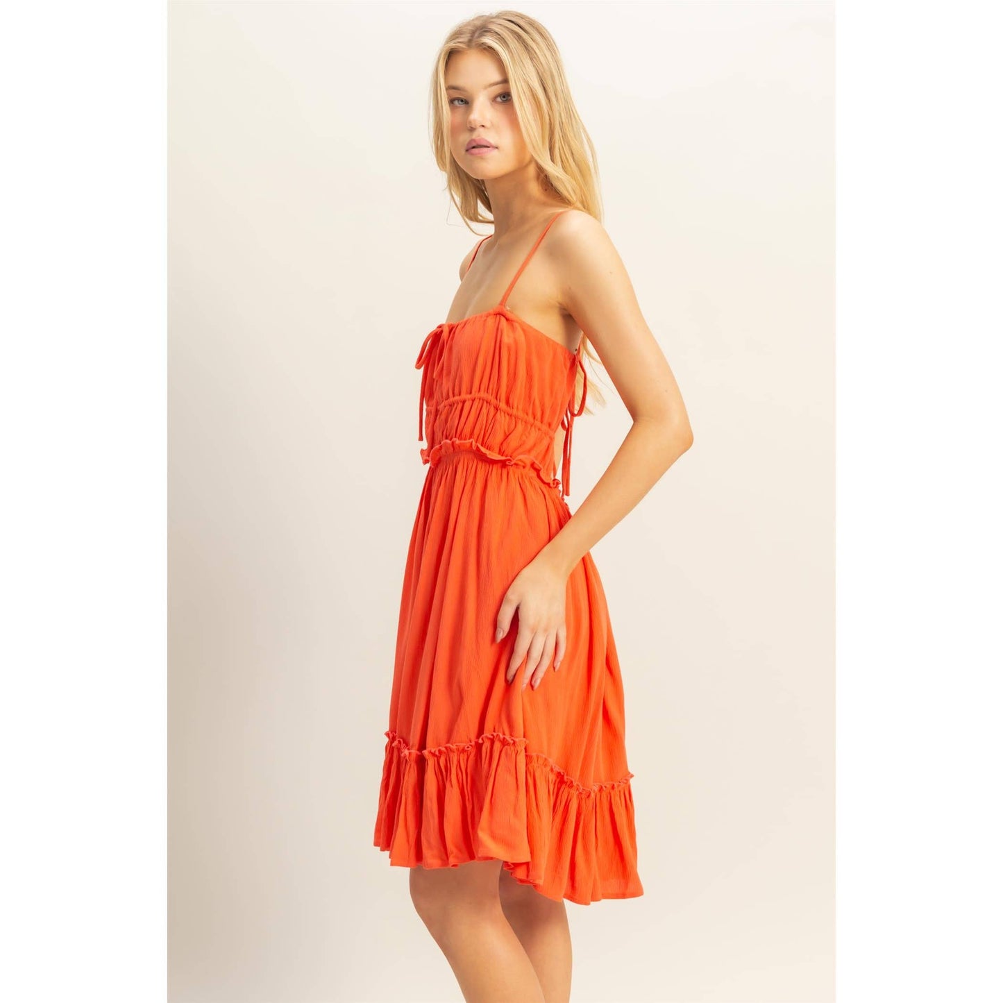 The Alli Dress -Spaghetti Strap Swing Mini Dress