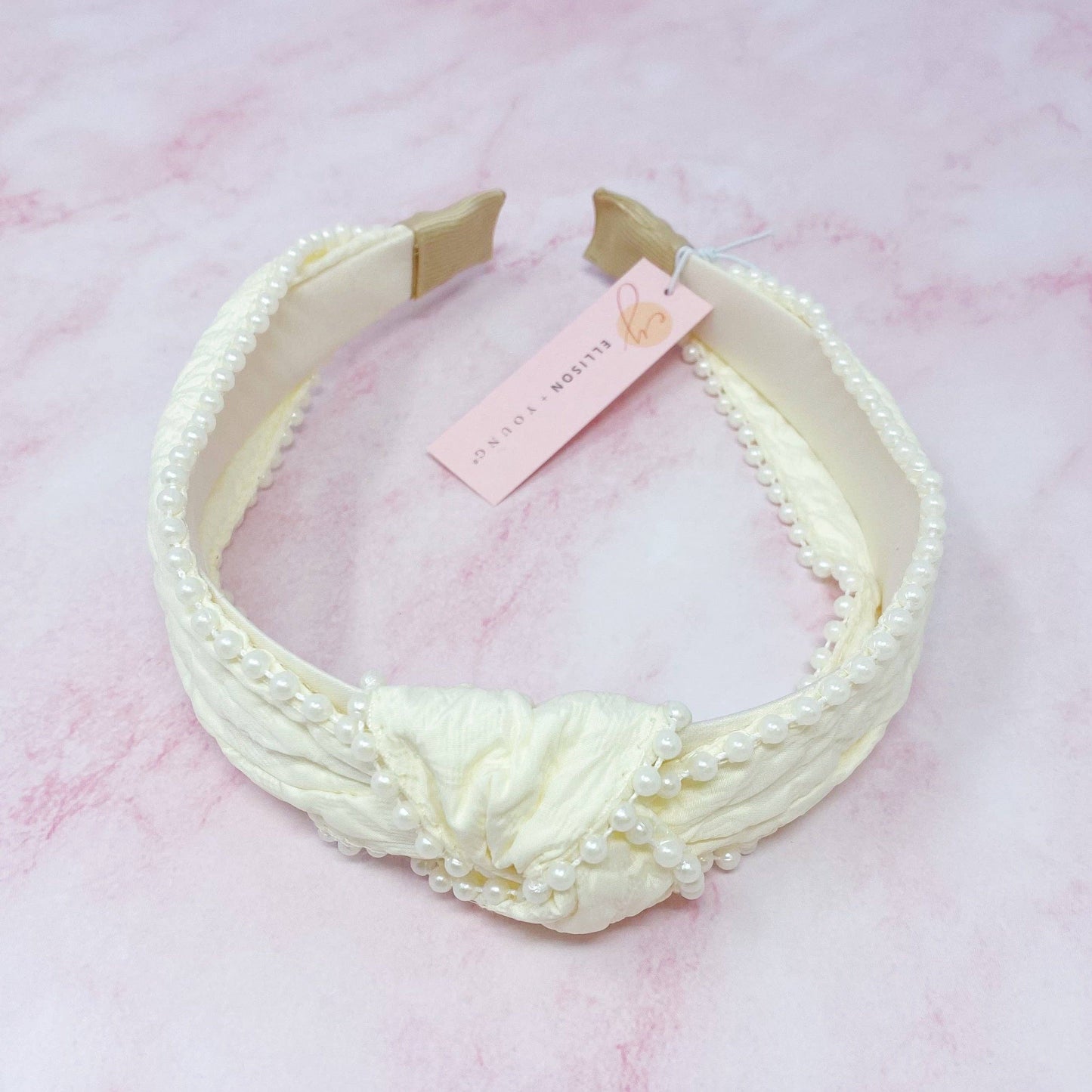 Knot Pearl Embellished Headband