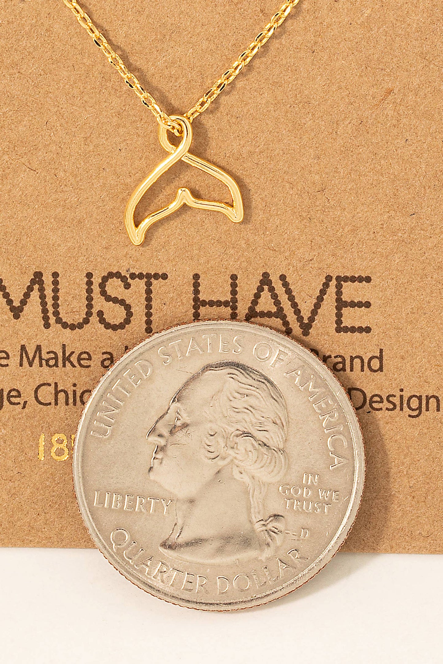 Whale Tale Pendant Necklace