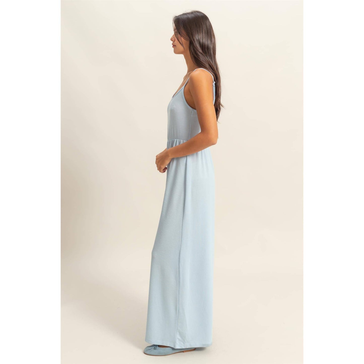 Scoop Neck Sleeveless Wide Leg Jumpsuit
