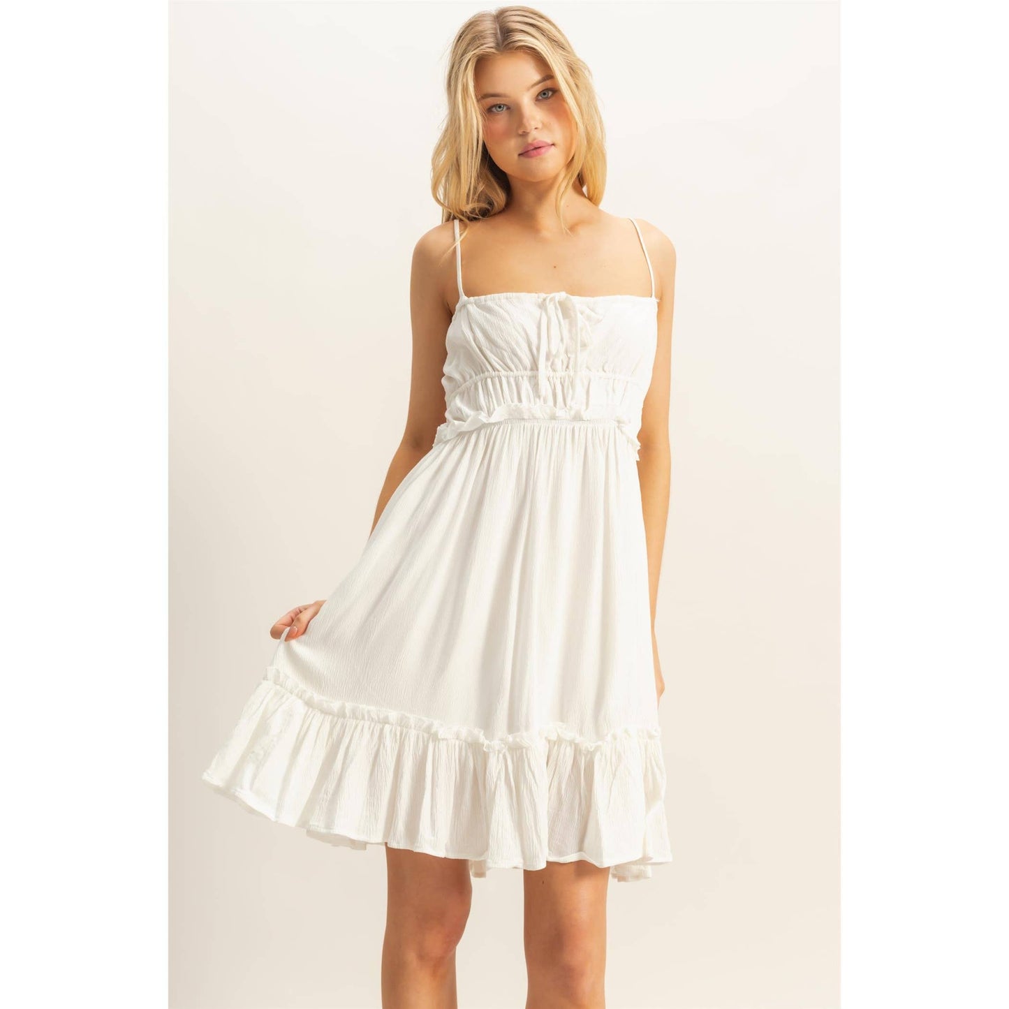 The Alli Dress -Spaghetti Strap Swing Mini Dress
