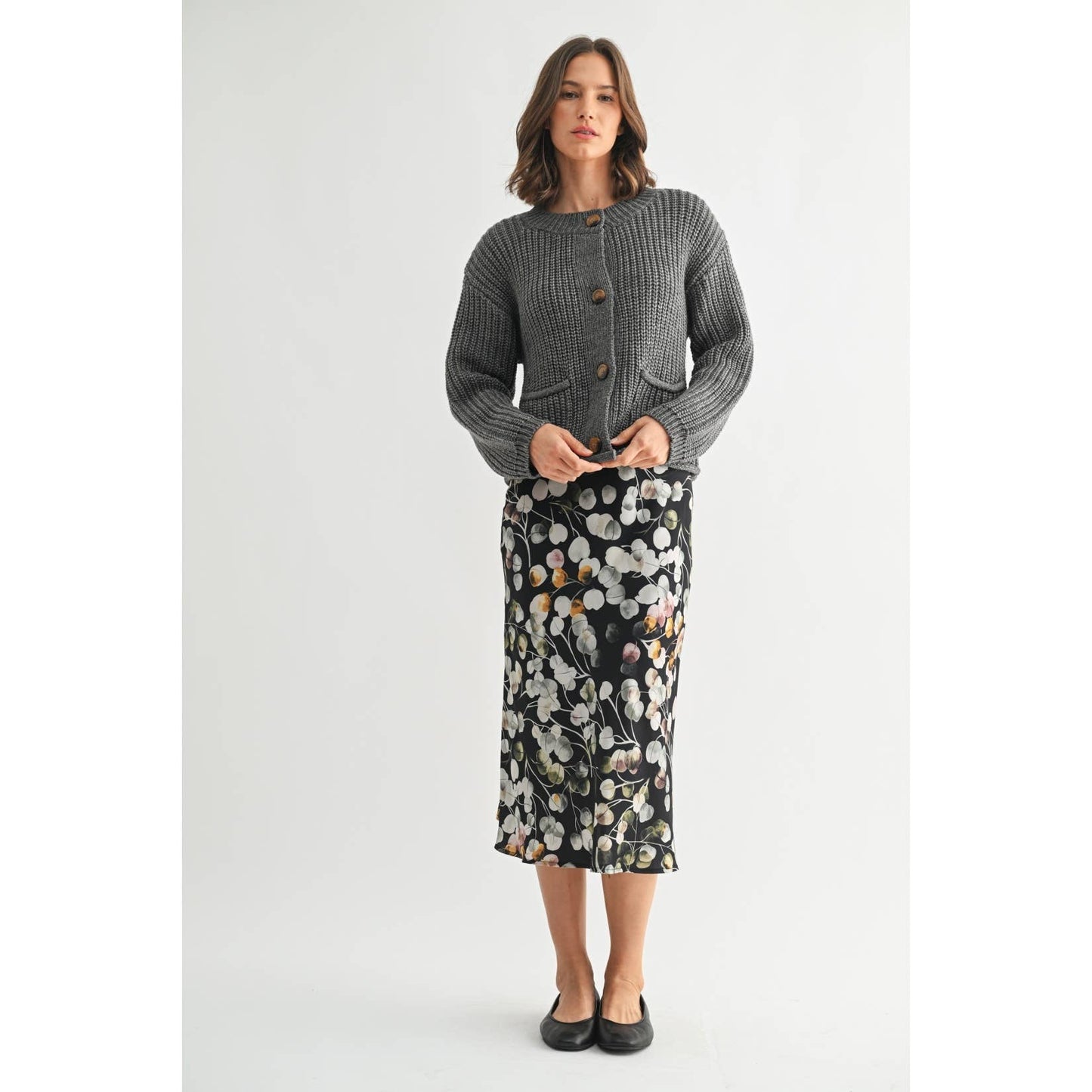 CHUNKY KNIT SWEATER CARDIGAN