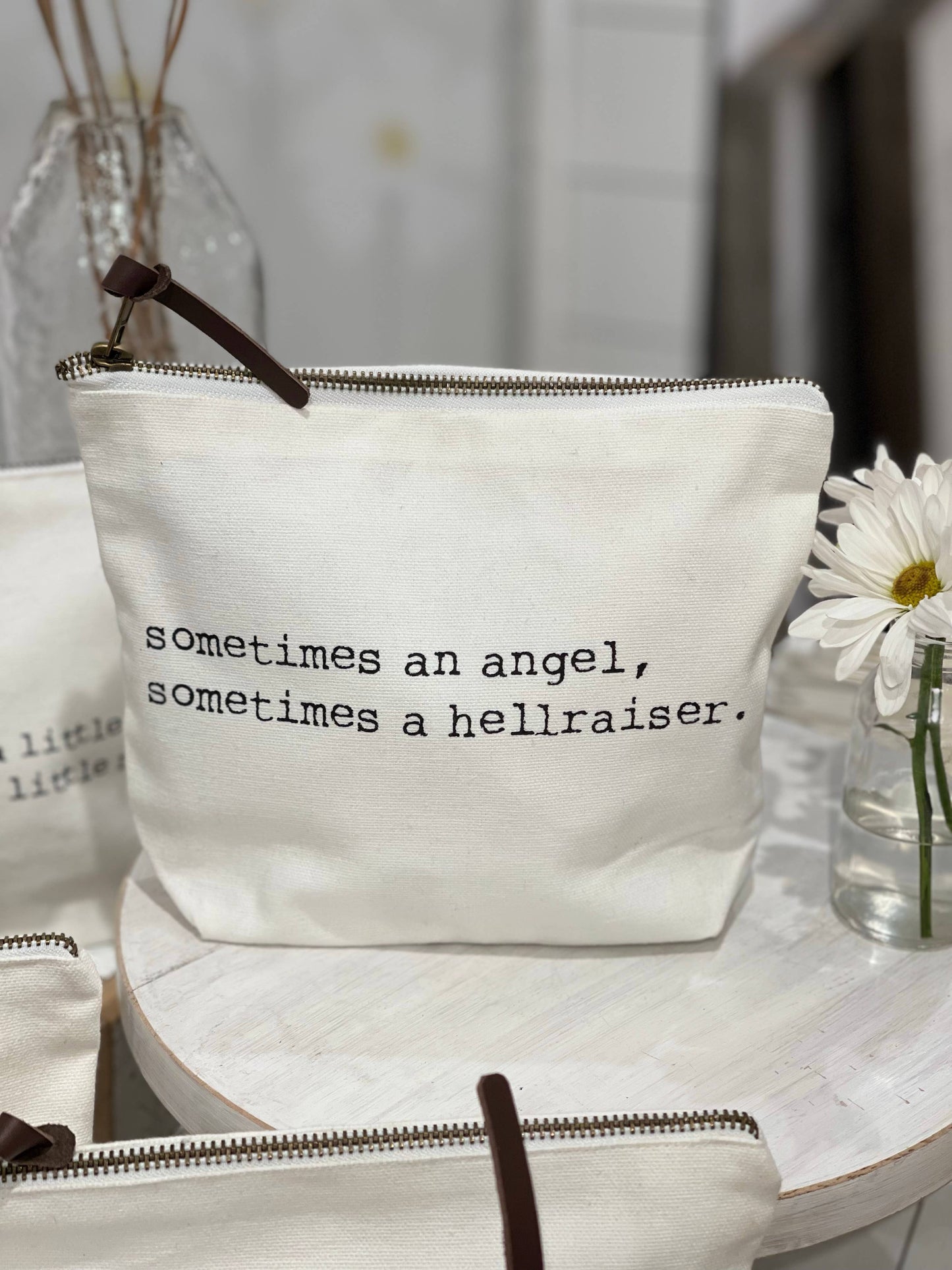 Sometimes an Angel Cosmetic Bag