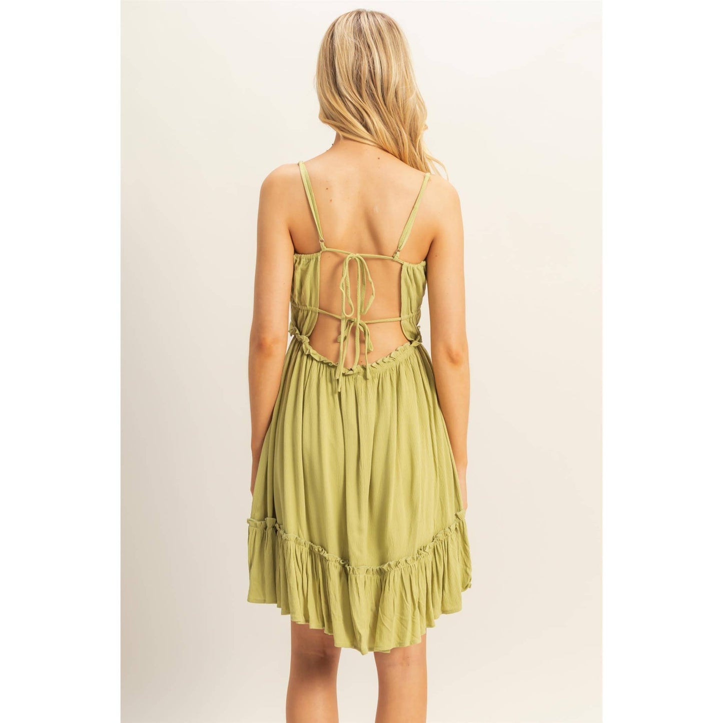 The Alli Dress -Spaghetti Strap Swing Mini Dress