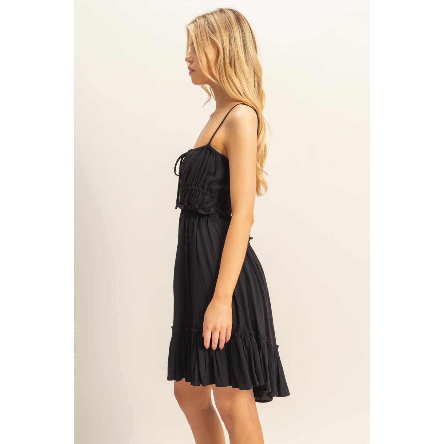 The Alli Dress -Spaghetti Strap Swing Mini Dress