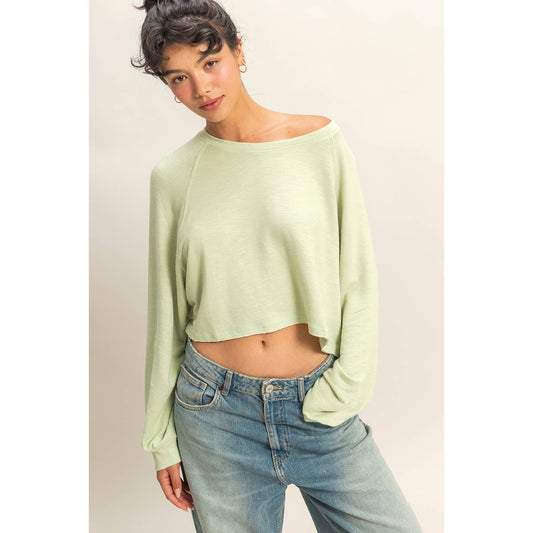 Long Sleeve Round Neck Top