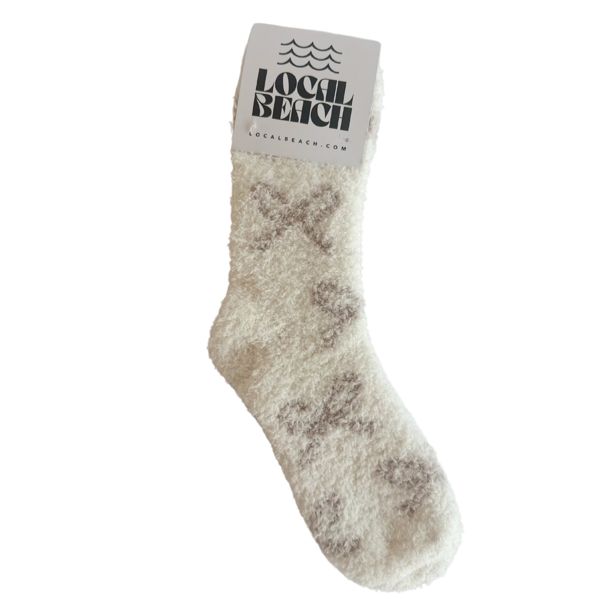 Local Beach Bow Cozy Socks