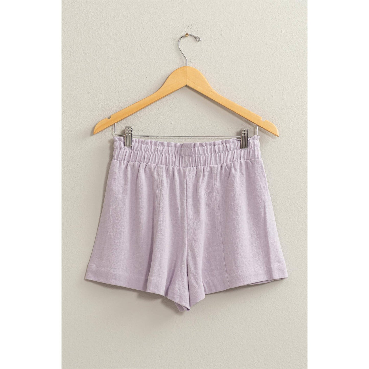ALL TIME FUN HIGH WAIST LINEN SHORTS