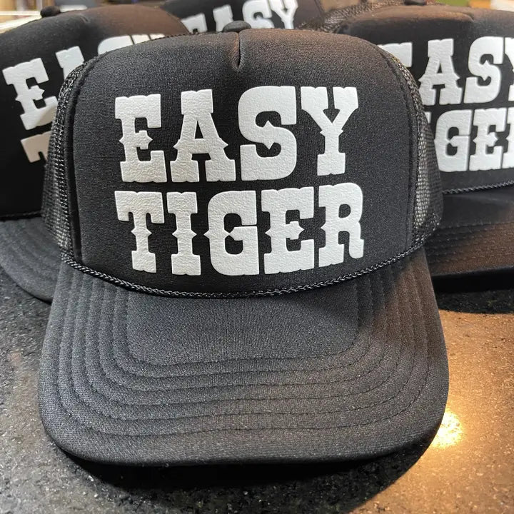 Easy Tiger Foam Trucker Hat | Black