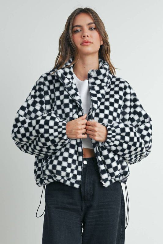 Teddy Checker Jacket