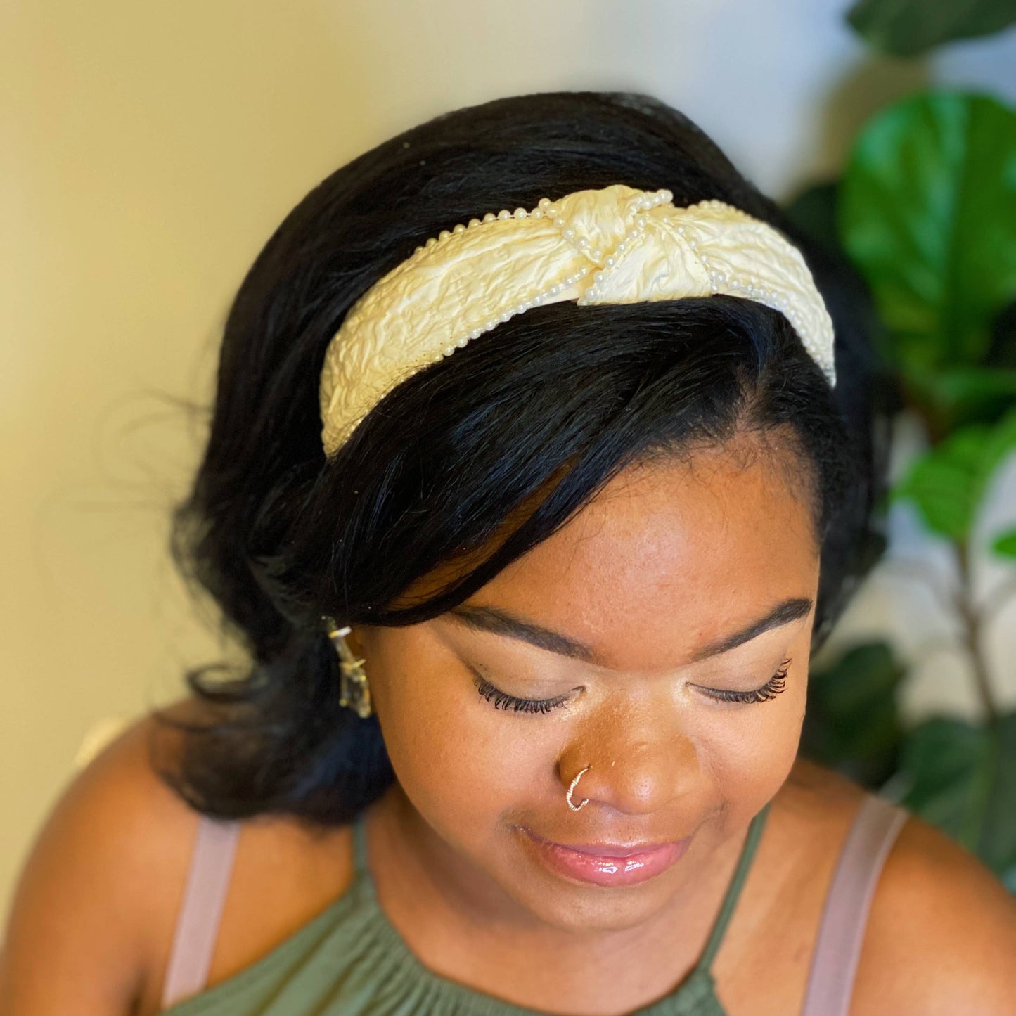Knot Pearl Embellished Headband