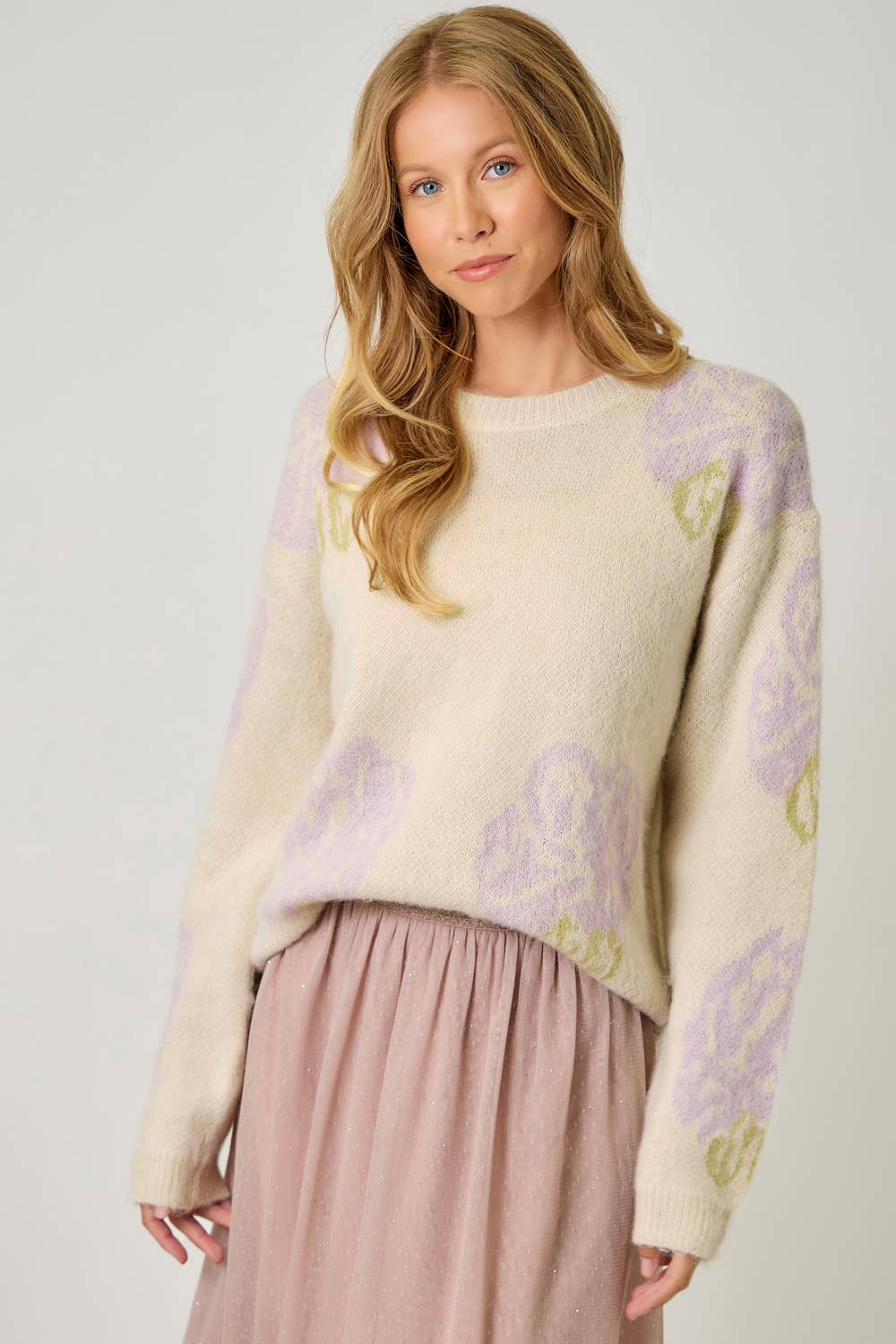 Floral Pullover Sweater