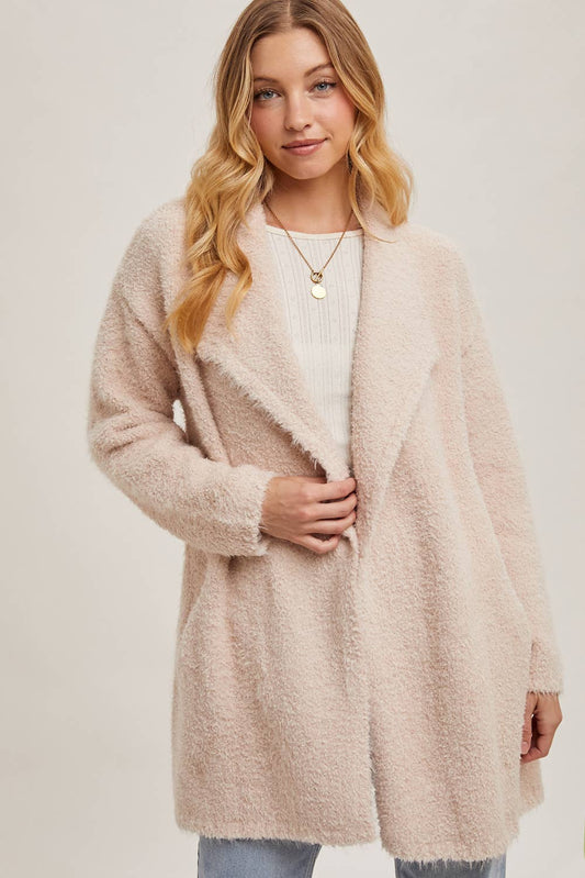 DRAPE FRONT CARDIGAN