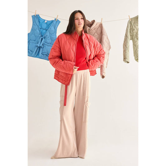 Quilted Jacket W/ Drawstring Hem