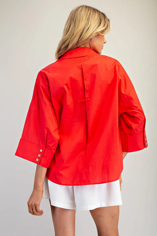 Briar Button Down Blouse Top