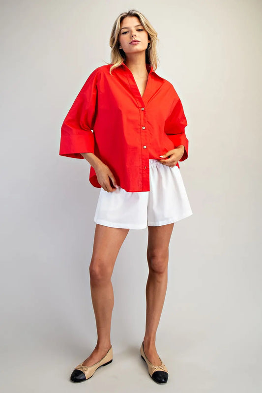 Briar Button Down Blouse Top