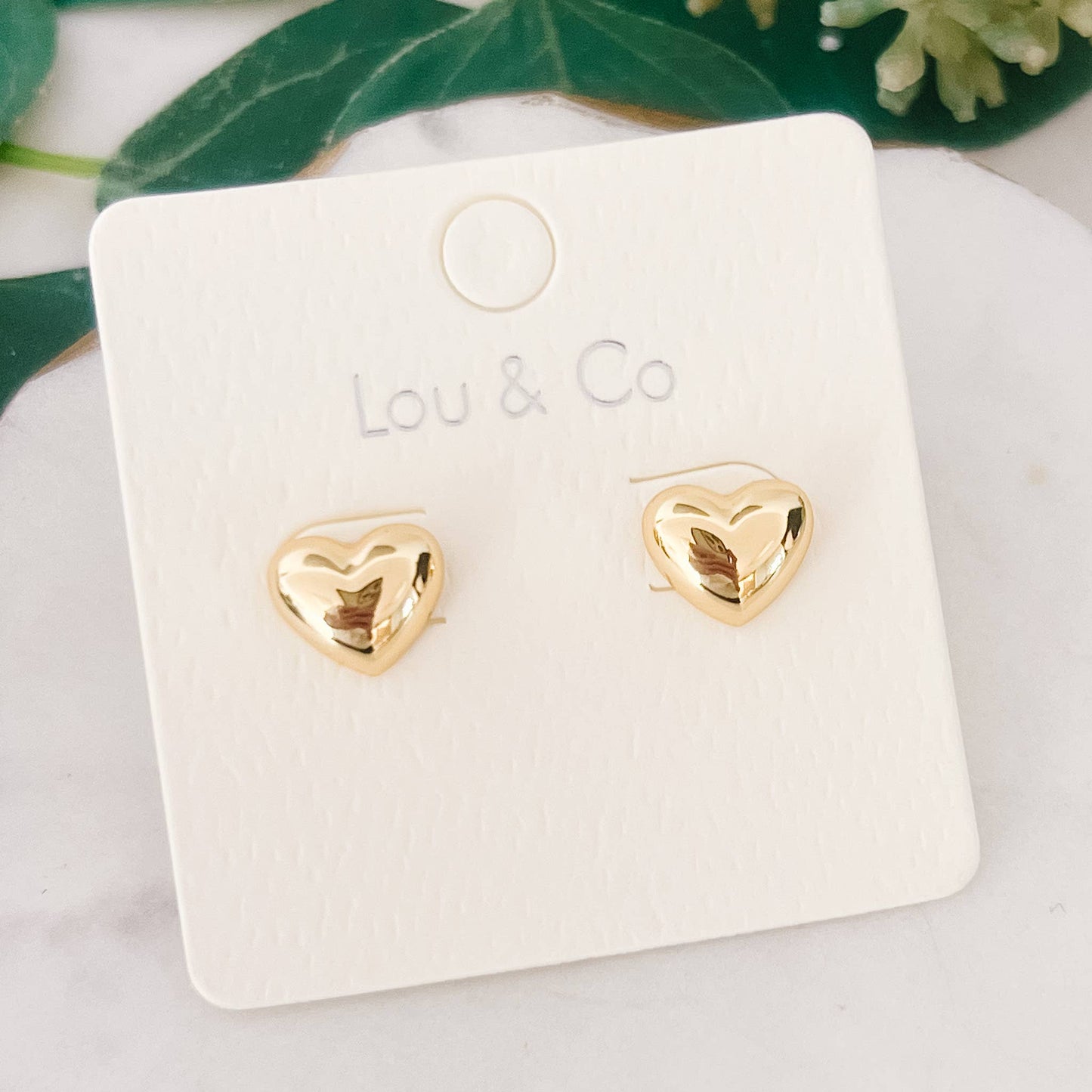Small Bubble Heart Earring