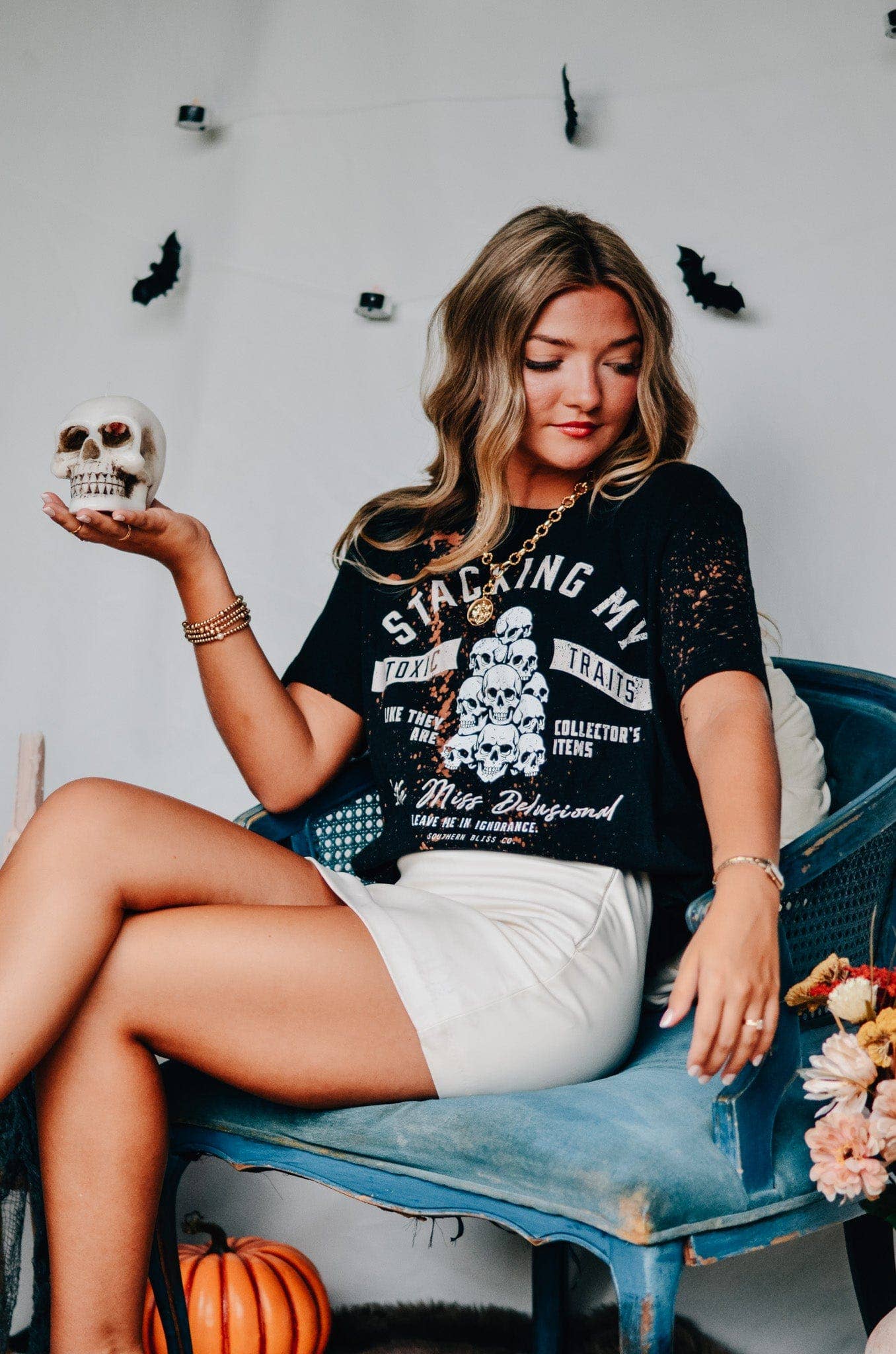 Southern Bliss Co. - Toxic Traits Bleached Tee