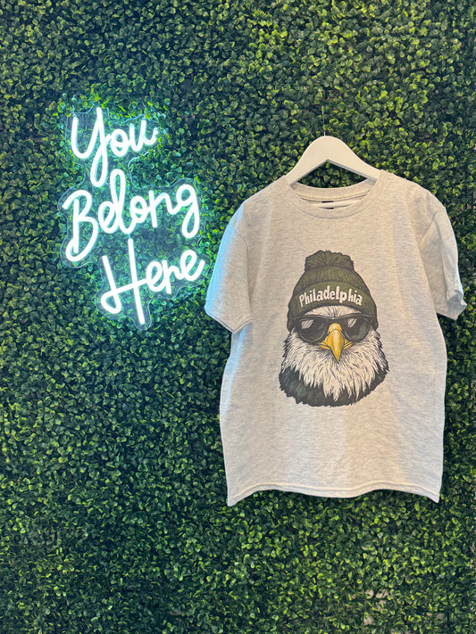 Youth Vintage Philadelphia Football Retro Tee Shirt