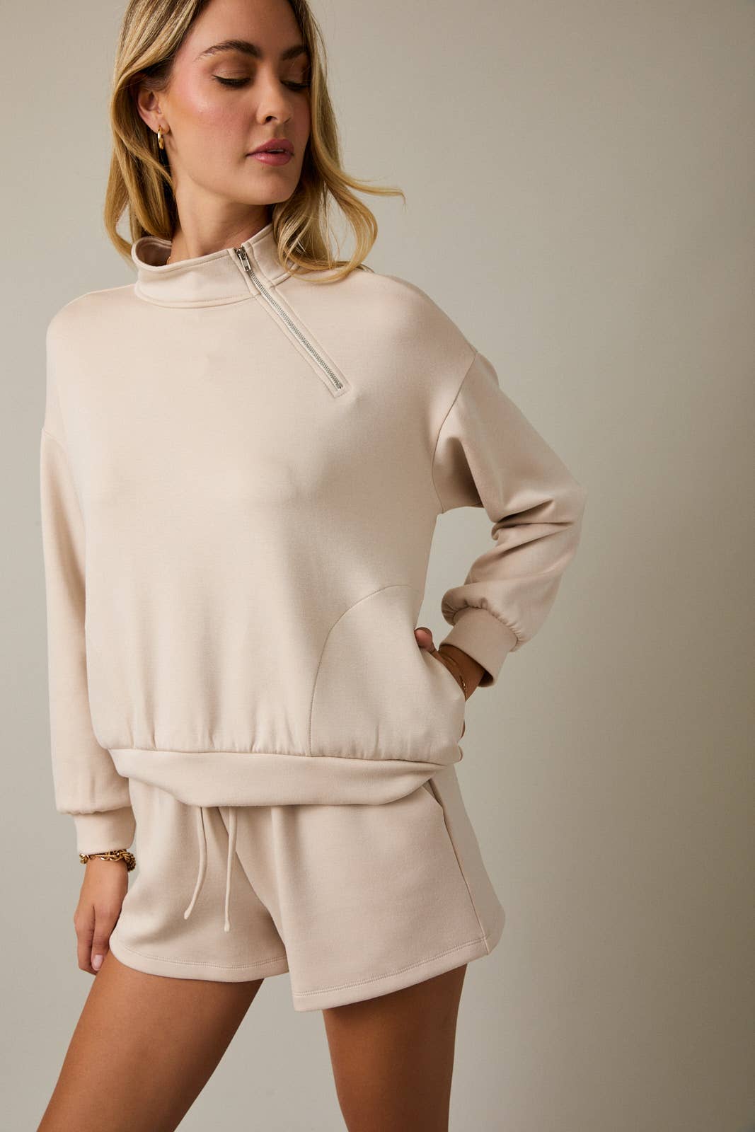 Mock Neck Half Zip - Travel Collection