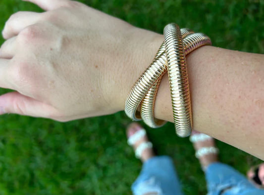 Gold Chunky Bangle Set